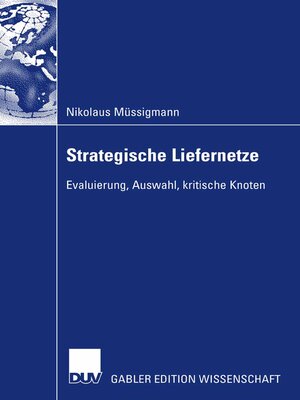 cover image of Strategische Liefernetze